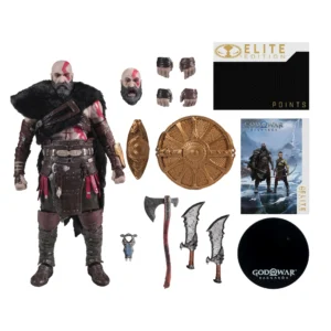 Mcfarlane Elite Ed 7inch God Of War Kratos Ragnarok Action Figure